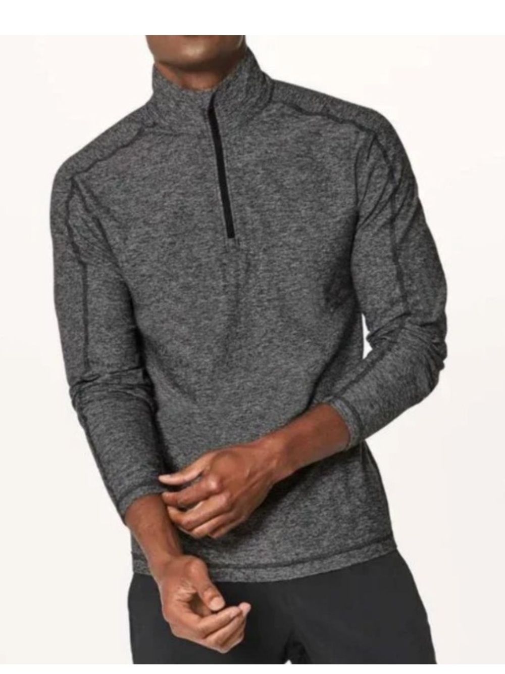 Lululemon Surge Warm 1/2 Zip *Silver
Heathered Black
